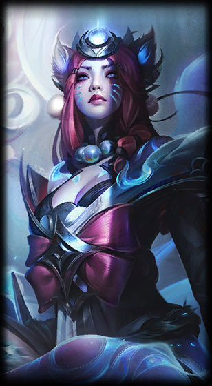 Snow Moon Ahri loading screen art