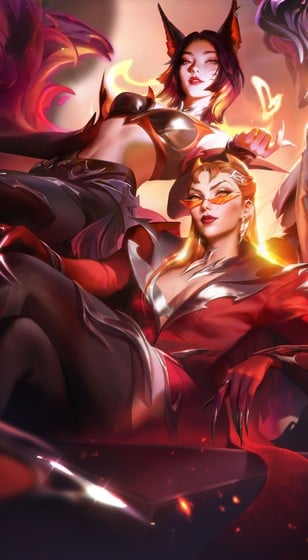 K/DA FIRESTARTER Ahri loading screen art