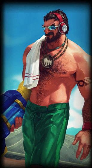 Pool Party Graves loading screen art