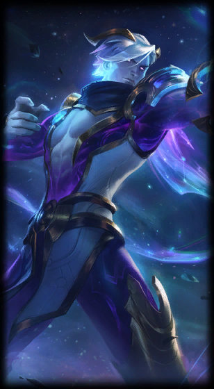 Cosmic Hunter Varus loading screen art