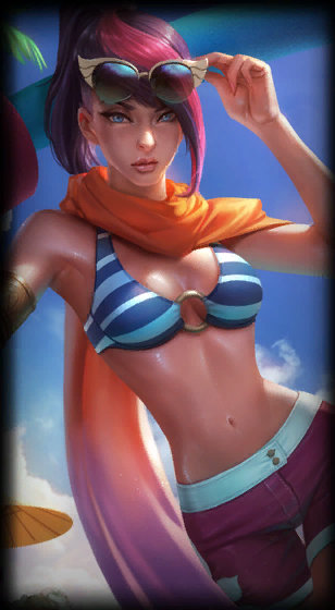 Pool Party Fiora loading screen art