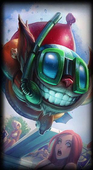 Pool Party Ziggs loading screen art