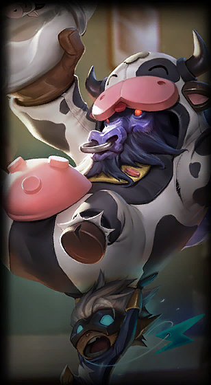Moo Cow Alistar loading screen art