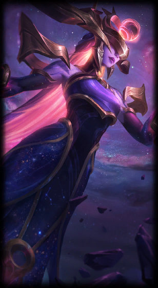 Dark Cosmic Lissandra loading screen art