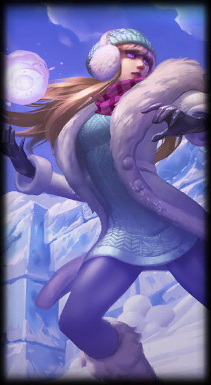 Snow Day Syndra loading screen art
