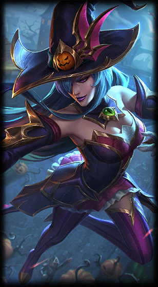 Bewitching Syndra loading screen art