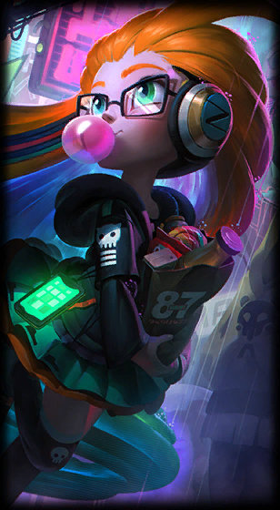 Cyber Pop Zoe loading screen art