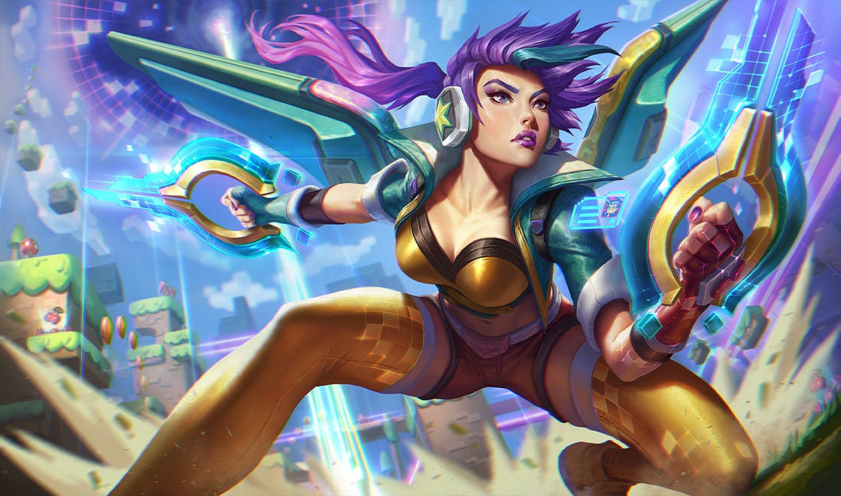 Arcade Kai'Sa splash art