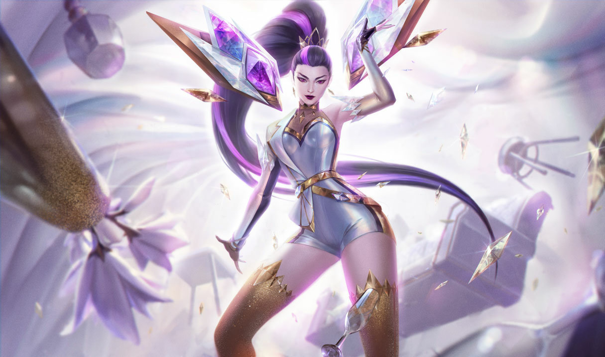 Prestige K/DA ALL OUT Kai'Sa splash art