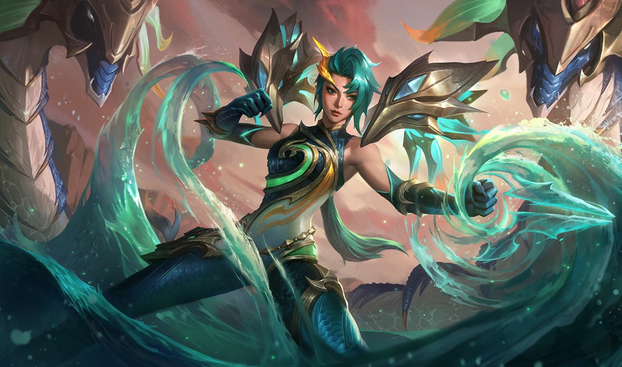 Lagoon Dragon Kai'Sa splash art