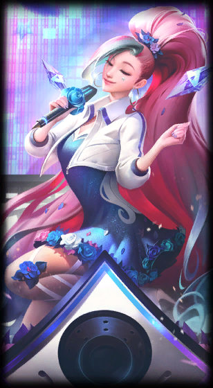 K/DA ALL OUT Seraphine Rising Star loading screen art