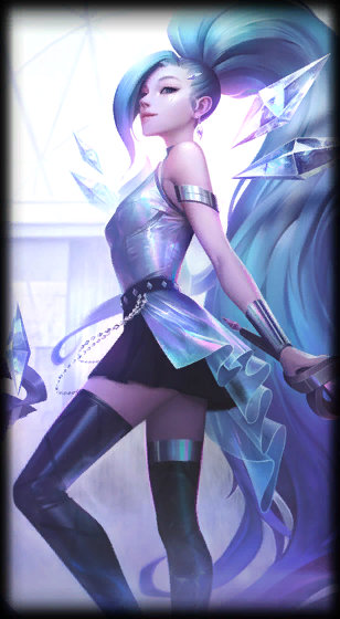 K/DA ALL OUT Seraphine Superstar loading screen art