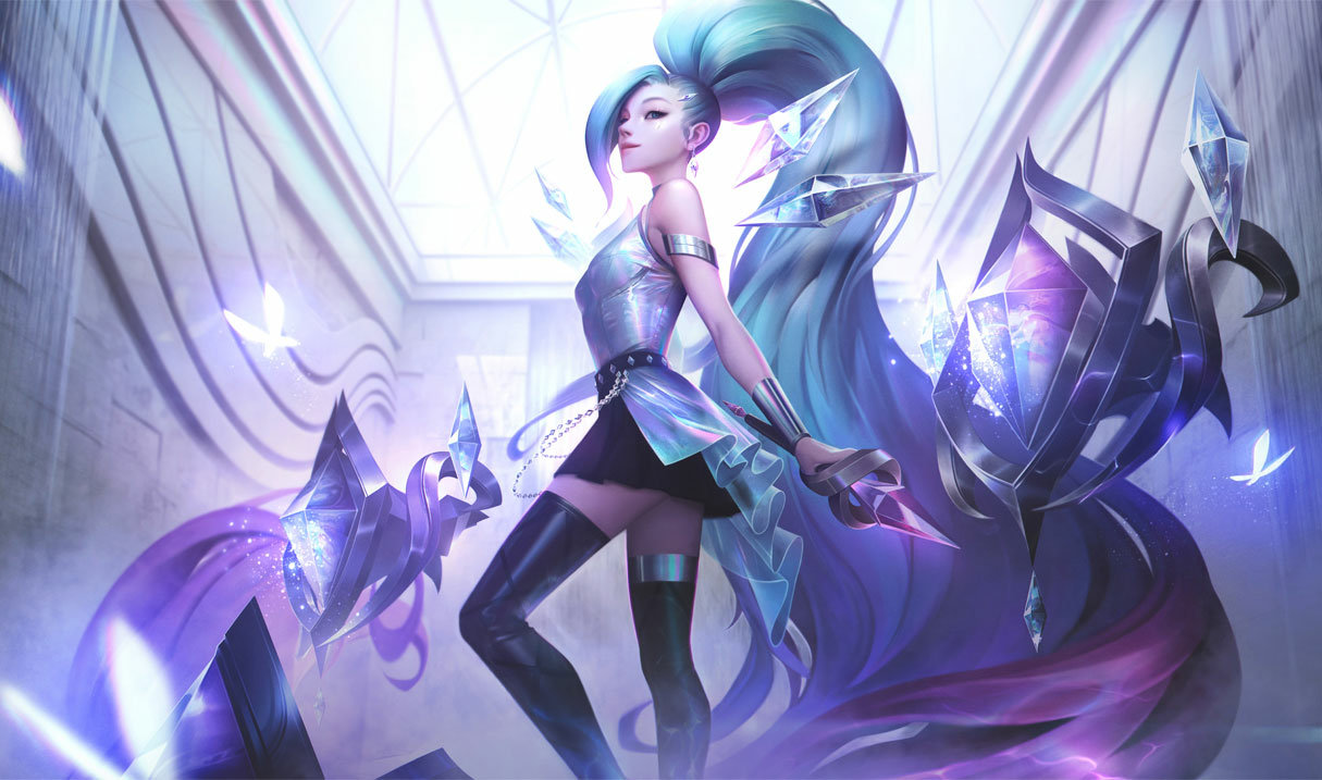 K/DA ALL OUT Seraphine Superstar splash art