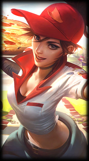 Pizza Delivery Sivir loading screen art
