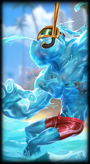 Pool Party Zac loading screen art