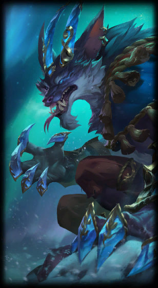 Winterblessed Warwick loading screen art
