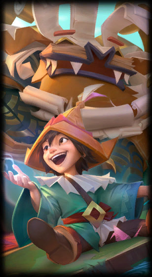 Papercraft Nunu & Willump loading screen art