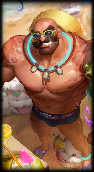 Pool Party Braum loading screen art