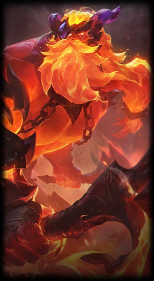 Infernal Olaf loading screen art