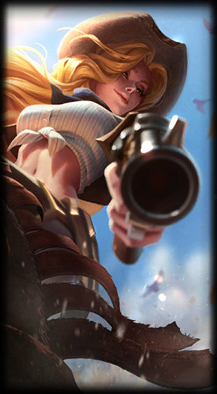 Cowgirl Miss Fortune loading screen art