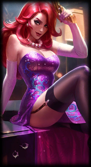 Secret Agent Miss Fortune loading screen art