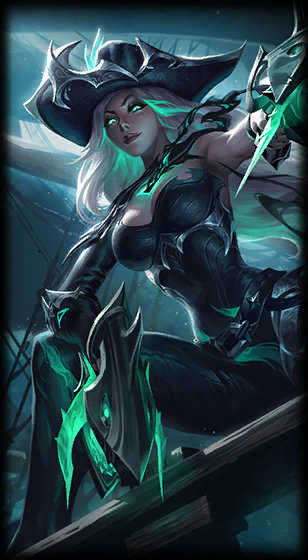 Ruined Miss Fortune loading screen art