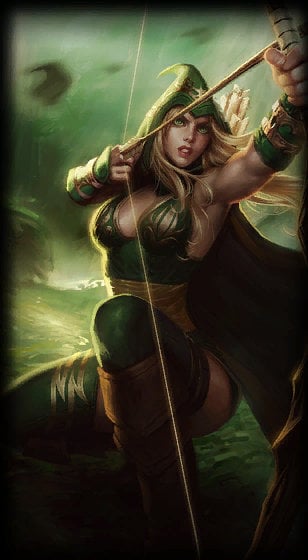 Sherwood Forest Ashe loading screen art