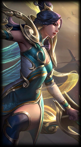 Lunar Empress Ashe loading screen art