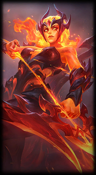 Infernal Ashe loading screen art