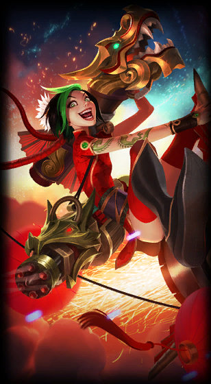 Firecracker Jinx loading screen art