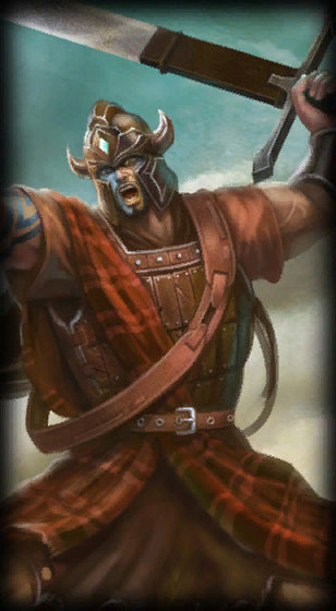 Highland Tryndamere loading screen art