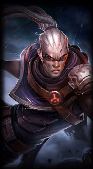 Hired Gun Lucian loading screen art