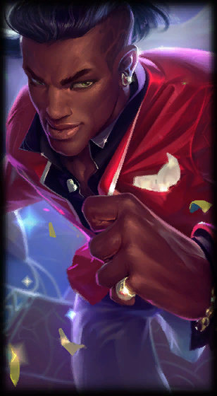 Heartseeker Lucian loading screen art