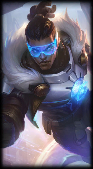 Pulsefire Lucian loading screen art