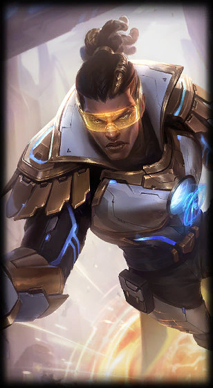 Prestige Pulsefire Lucian loading screen art