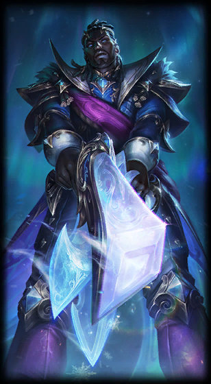 Winterblessed Lucian loading screen art