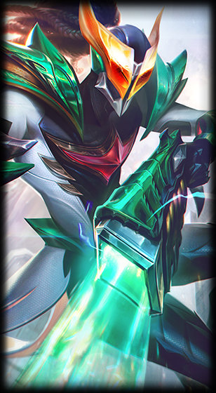 Masked Justice Lucian loading screen art