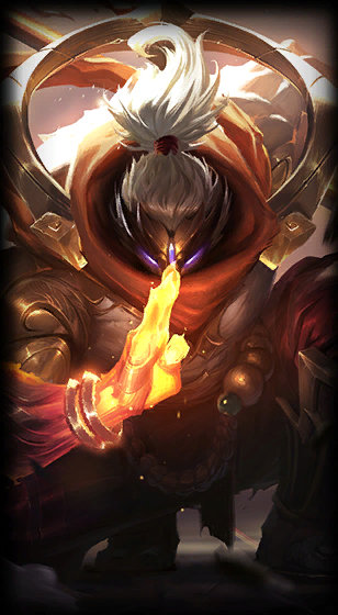 God Staff Jax loading screen art