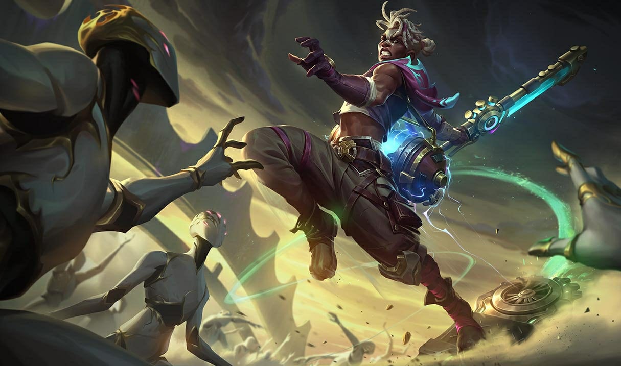 Arcane Last Stand Ekko splash art