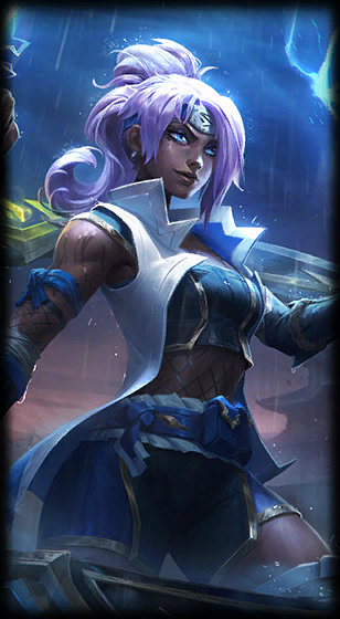 Shockblade Qiyana loading screen art