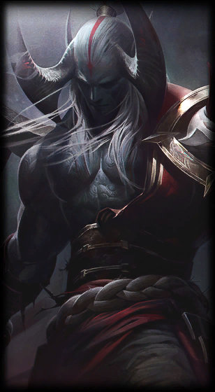 Blood Moon Aatrox loading screen art
