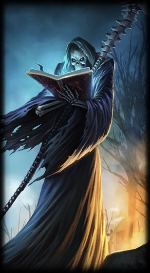 Grim Reaper Karthus loading screen art