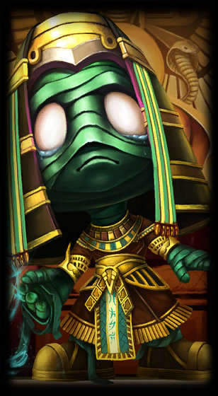 Pharaoh Amumu loading screen art