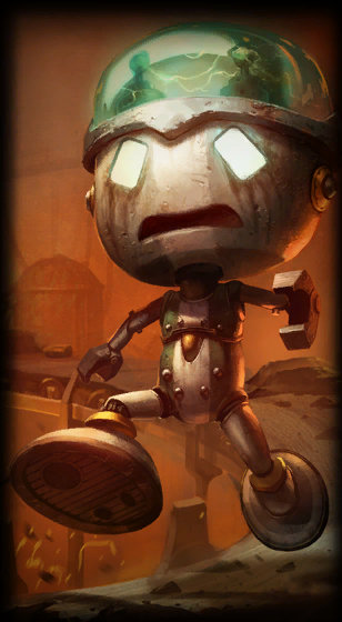 Sad Robot Amumu loading screen art