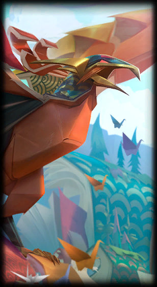 Papercraft Anivia loading screen art
