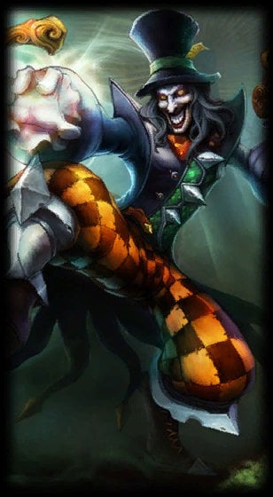 Mad Hatter Shaco loading screen art