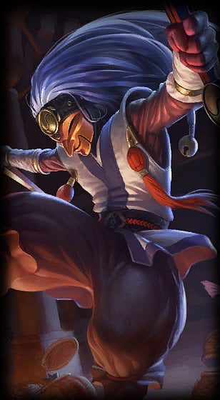Masked Shaco loading screen art