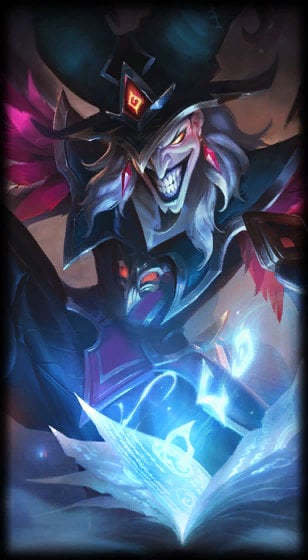 Arcanist Shaco loading screen art