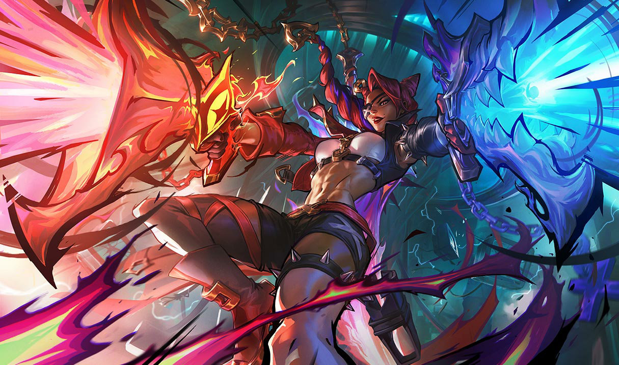 Soul Fighter Samira splash art