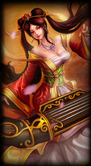 Guqin Sona loading screen art